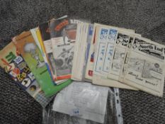 A selection of football and sporting brochures and programmes including Celtic and Preston North