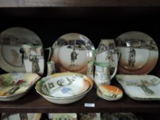 A selection of Royal Doulton 'Dickens's'Series wares, to include jug, vase, plates dishes etc.