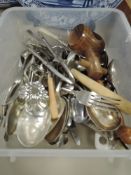 A selection of cutlery and flatware