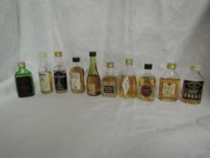 Ten Single Malt Whisky Distillery Bottling Miniatures, Tamdhu 10 year old 70 proof, Poit Dhubh 12