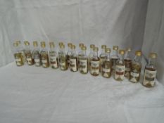 A collection of 25 Campbeltown Commemoration 12 Year Old Vatted Malt Whisky Miniatures, all