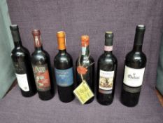 Six bottles of Red Wine, Italy 3 bottles of Chianti, 2002, 2013 & 2016, Crotia Kabola 2009,