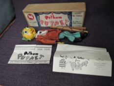 A Pelham Puppet, Television's Mr Turnip, with instructions and letter, in original card box with