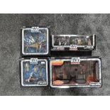 Four Star Wars Trilogy Collection sets including Endor Ambush, Naboo, Bounty Hunter set and Sand