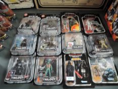 Twelve Trilogy collection Star Wars figures in blister packs