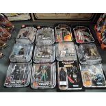 Twelve Trilogy collection Star Wars figures in blister packs