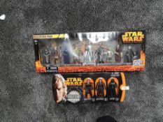 A Star Wars Revenge of the Sith Collectors pack and Evolutions set