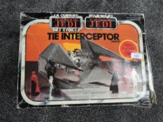 A boxed Starwars Return of the Jedi Tie Interceptor 1983 Lucasfilm