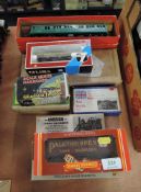 A selection of 00 gauge and model kits including Triang SR Motor Coach, Anbrico, Rowland Miniatures,