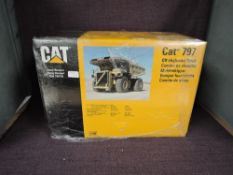 A NZG 1:50 scale diecast, Cat 797 Off-Highway Truck, New Version Cat 797B in original polystyrene