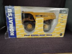 A First Gear 1:50 scale diecast, Komatsu 960E Mining Dump Truck, in yellow, in original