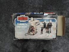 A boxed Star Wars Empire strikes back Turret and Probot playset