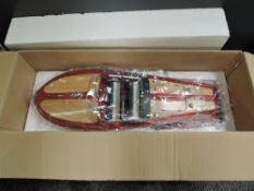 A Riva Ariston model Speedboat, on stand, in card box with internal packaging