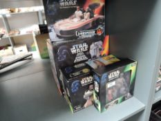 Four Star Wars Power of the Force sets including Kabe, Ronto, Landspeeder and At ST