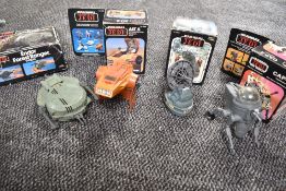 Four Return of the Jedi boxed vehicles including CAP-2, AST-5, Radar Laser Cannon and Endor Ranger