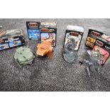 Four Return of the Jedi boxed vehicles including CAP-2, AST-5, Radar Laser Cannon and Endor Ranger