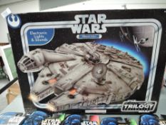 A boxed Star Wars Millenium Falcon from the Trilogy Collection