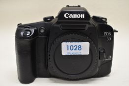 A Canon EOS 30 camera body