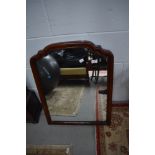 A Mahogany framed wall mirror (Ex dressing table mirror)