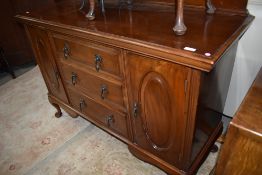 An early 20th Century mahogany sideboard, width approx. 137cm