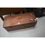 A vintage joiners toolbox and contents