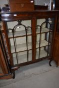 An early 20th Century mahogany display cabinet