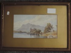 Boddy (19th century), a watercolour, Loch Awe, signed and dated 1888, 18 x 33cm, mounted framed