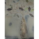 Margaret Hughlock, (20th century British), mixed media, leaf studies, 50 x 40cm, Lynne Grovatt, a