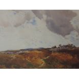 Arthur Tucker (1854-1929), a watercolour, moorland cottage, signed, 29 x 43cm, mounted framed and