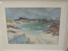 Frank McKelvey (1895-1974) and Francis R Flint, two prints, coastal views, each 31 x 39cm ,