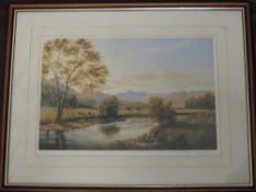 Peter McKay, after, a print, Elterwater, signed and num 237/500, 27 x 39cm, mounted framed and