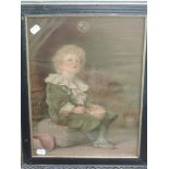 Millais (20th century copy), after, a print, Bubbles, 40 x 30cm, framed, 48 x 37cm