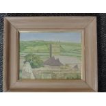 Tom Espley (1931-2016), an oil painting, Zenor church, signed, attributed and painted verso, 19 x