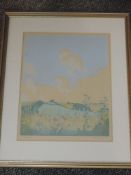 Hall Thorpe, (20th), after, a print, Summer, signed, 37 x 29cm, mounted framed and glazed, 53 x43cm