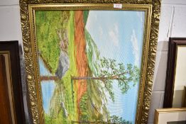 An original oil on canvas of a landscape scene