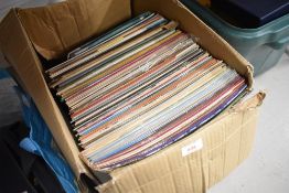 A selection of vinyl records and albums