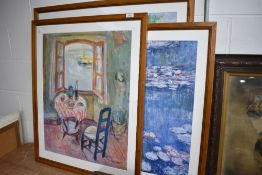Three vintage prints after impressionist artist's