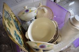 A selection of ceramics including tureens