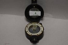 A 1944 dated prismatic military compass, MK III,No 305793, London.