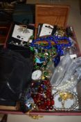 A selection of costume jewellery including trinkets necklace etc