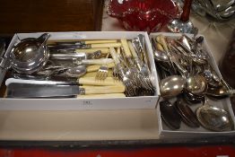 A selection of loose cutlery flatware and table settings