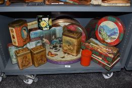 A good selection of transfer advertising tins including Elkes Butterfly design