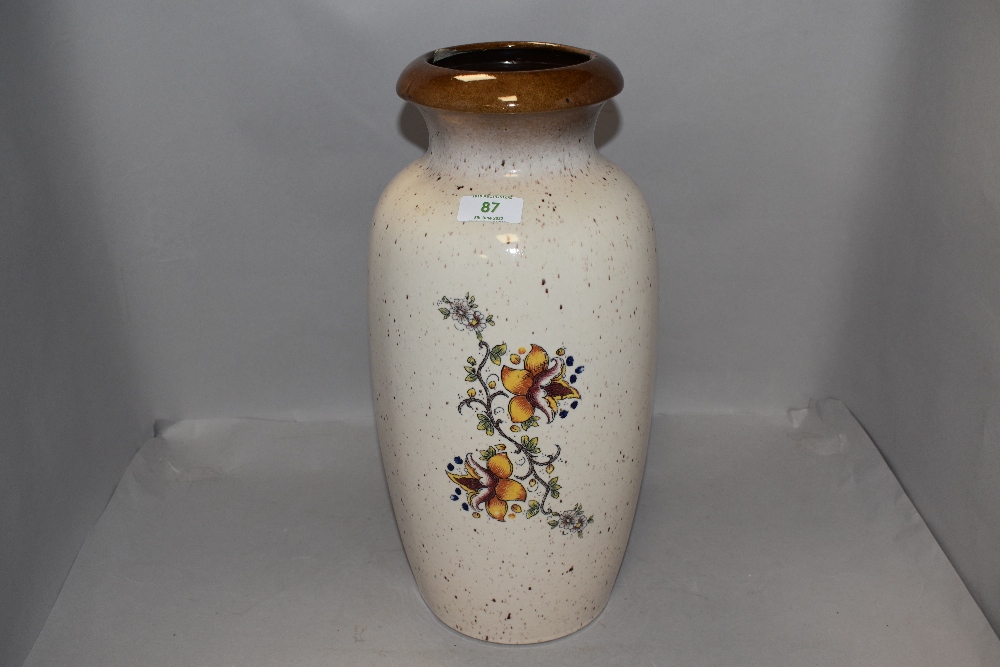 A mid century West German pottery vase