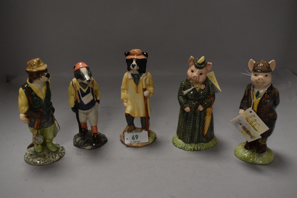 Five Beswick figures from the English folk collection.
