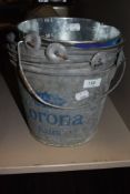 Five advertising ice buckets including galvanised Corona extra