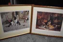 A set of seven framed prints for Border Fine Arts