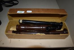 Two 20th century musical recorders
