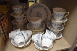 A part tea service by Colclough in the Braganza pattern