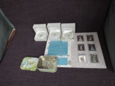 A collection of Beatrix Potter Peter Rabbit Coins & Medallions including 50 Pence Coins, 3 Silver