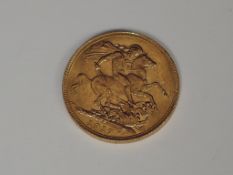 A United Kingdom George V 1917 Gold Sovereign, Perth Mint mark